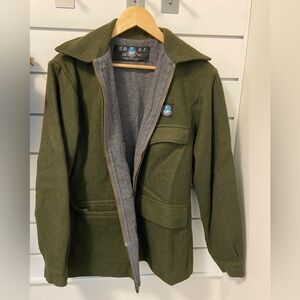 Swaandri 🌳 wool coat, green, size M